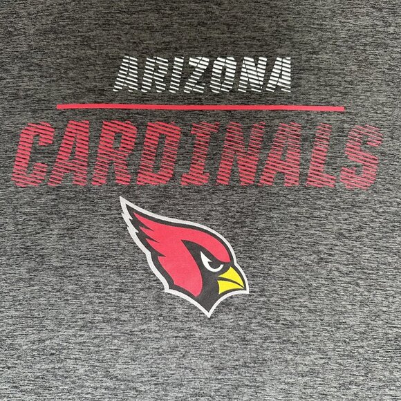 Arizona Cardinals Shirt Men 2XL Grey NFL Football Short Sleeve Performance Adult - Picture 3 of 6